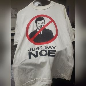 JUST SAY NOE DAN QUALE VINTAGE TSHIRT